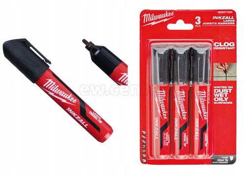 Маркер MILWAUKEE INKZALL большой Черный (3 шт.)