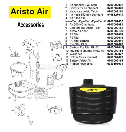 Фильтр угольный ESAB Aristo Air/ Eco Air (предварительный)