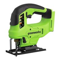 Аккумуляторный бесщеточный лобзик Greenworks GD24JS90, 24В, 3000 ход/мин (без АКБ и ЗУ)