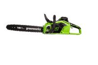 Аккумуляторная бесщеточная цепная пила Greenworks GD40CS18K4, 40В, 1,8 кВт, 40 см (1х4Ач АКБ и ЗУ)