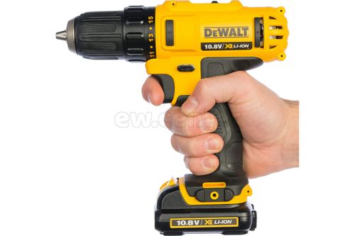 Акк. безударная дрель-шуруповерт DEWALT DCD710C2-KS 10,8ВLi,2скор, 24Нм,2х1.3Ah