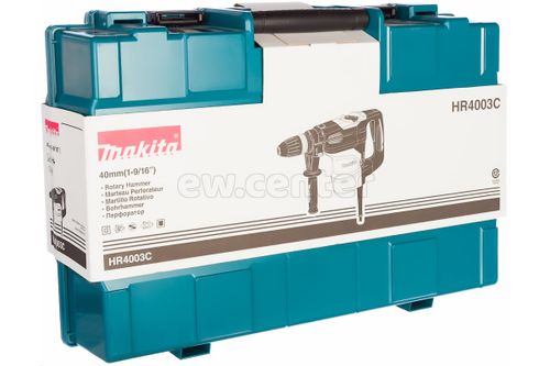 Перфоратор MAKITA HR4003C, SDS-max, 1100Вт, 2 режима, 8.3 Дж, 1450-2900уд/мин, 6.2кг, чемодан