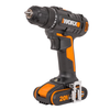 Аккумуляторная дрель-шуруповерт WORX WX100.2, 20В, 2х2Ач, ЗУ 0,4А, сумка