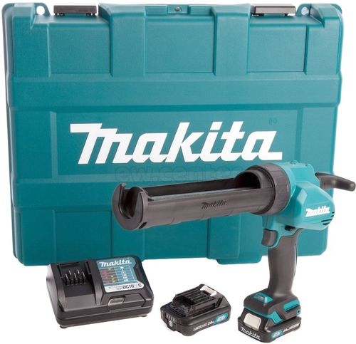 Акк. пистолет для герметика MAKITA CG100DWAEA, 10.8В, 2х2.0 Ач Li-ion, 800 мл, усилие 500кг, кейс