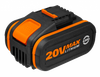 Комплект WORX WA3611, 20В: 2 аккумулятора 4Ач и двойное зарядное устройство в 4А (2А+2А)