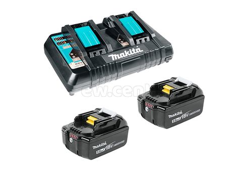 Набор MAKITA LXT (АКБ BL1850Bх2, Li-Ion, 18В, 5.0Ач +ЗУ DC18RD 7.2-18В, 2x9А)