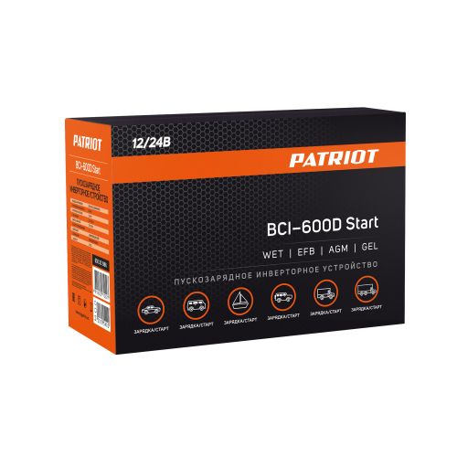 Пускозарядное инверторное устройство PATRIOT BCI-600D-Start