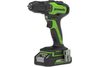 Аккумуляторная дрель-шуруповерт GREENWORKS GD24DD35K2, 24v, 35 Нм, 1х2Ач и ЗУ, кейс