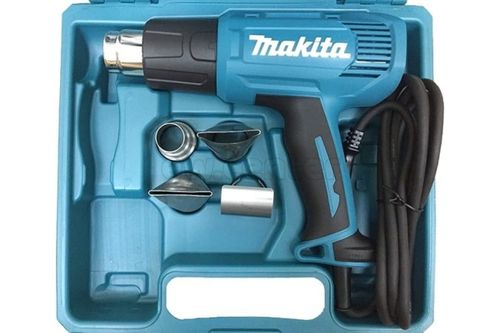 Термопистолет (фен) MAKITA HG5030K, 1600Вт, 350-500 градусов, 300-500л/мин, 0.6кг, кейс