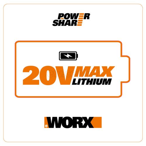 Комплект WORX WA3611, 20В: 2 аккумулятора 4Ач и двойное зарядное устройство в 4А (2А+2А)