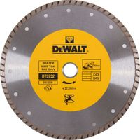 Диск алмазный отрезной DEWALT DT3732, Turbo, (230 x 22.2 мм) для УШМ