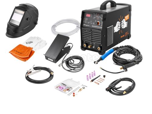 Инвертор сварочный СВАРОГ REAL TIG 200 P AC/DC BLACK (E201B) маска+педаль+перчатки