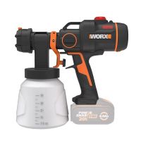 Аккумуляторный бесщёточный краскопульт WORX 20В, без АКБ и ЗУ