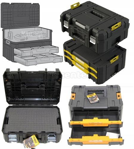 Комплект из 2 модулей ящиков для инструмента DEWALT TSTAK 2.0 II+IV DWST83395-1