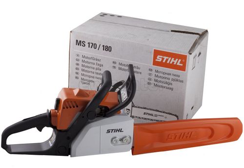 Пила бензиновая STIHL MS 180, 2,0 л.с, 16/, 3/8/, 1,3, 55 зв, 3,9 кг