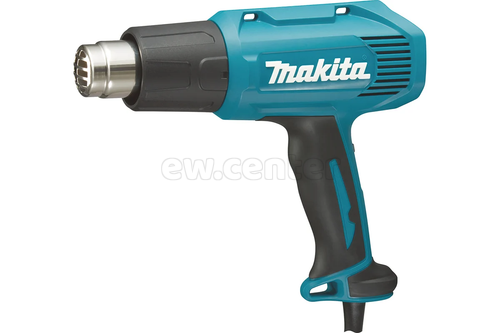 Термопистолет (фен) MAKITA HG6030K, 1800Вт, 50/300/600 градусов, 300-500л/мин, 0.6кг кейс, 4 насадки