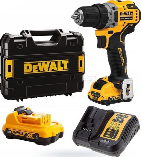 Акк. бесщ. дрель-шуруповерт DEWALT DCD701D2 12 В XR, 2Ач