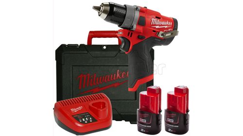 Акк. дрель-шуруповерт MILWAUKEE M12 FDD-202X Fuel (Li-lon2Ач)