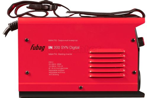 Инвертор сварочный FUBAG  IN 200 SYN Digital LCD дисплей