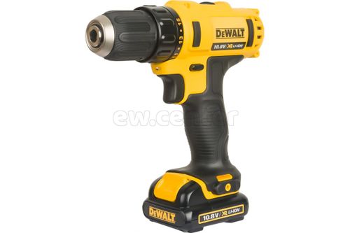 Акк. безударная дрель-шуруповерт DEWALT DCD710C2-KS 10,8ВLi,2скор, 24Нм,2х1.3Ah