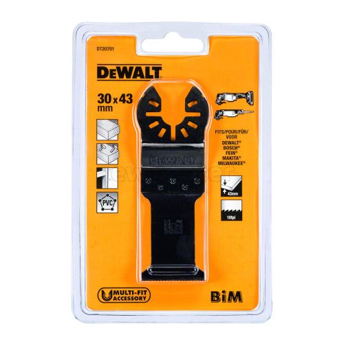 Полотно пильное погружное DEWALT DT20701 BiM, 30x43 мм