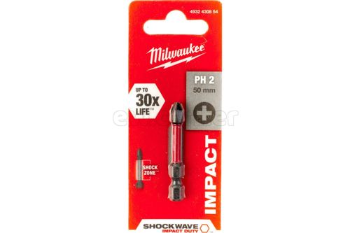 Насадка MILWAUKEE SHOCKWAVE PH2 50мм (1шт.) 4932430854