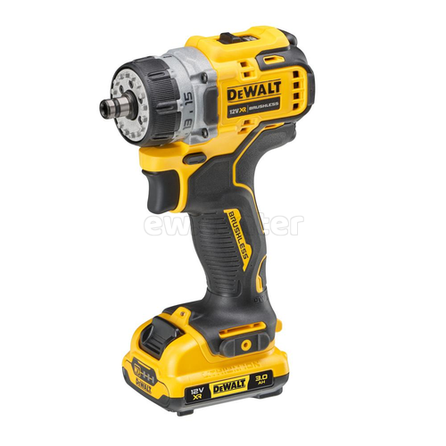 Дрель-шуруповерт DEWALT DCD703L2T 12В XR с набором из 4-х насадок