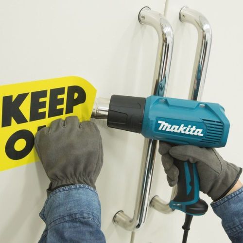 Термопистолет (фен) MAKITA HG5030K, 1600Вт, 350-500 градусов, 300-500л/мин, 0.6кг, кейс