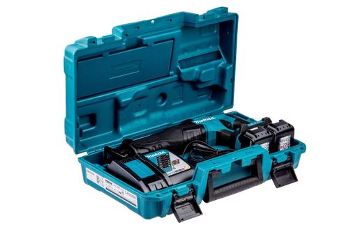 Акк. сабельная пила MAKITA DJR360RM2, 18В, 4 Ач, 3000 об/мин, ход 32мм, рез 255мм, 3.4кг, кейс