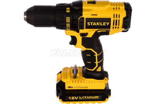 Акк. дрель-шуруповерт STANLEY SCD20S2K,18В, 1.5Ач, кейс