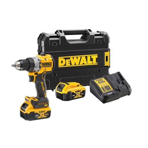 Акк. бесщ. ударная дрель-шуруповерт DEWALT DCD805P2T-KR, 18 В, 2 акб 5Ач