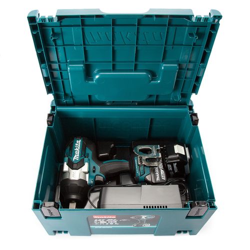 Акк. гайковерт ударный MAKITA DTW1001RTJ (LXT, 18В, 2х5 Ач Li-ion, 2200 уд/мин, 1050Нм, 3/4, 3.7кг)