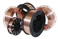 Проволока сварочная омедненная ER70S-6 (СВ-08Г2С) D200 Black spool ⌀ 0.6 мм; 5 кг EW