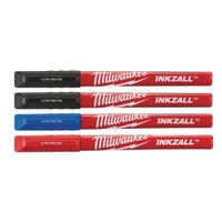 Набор маркеров MILWAUKEE INKZALL 4 (Черный-2/Красный/Синий) 48223165