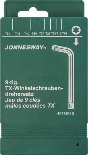 Комплект угловых ключей JONNESWAY /TORX/ H07M09S