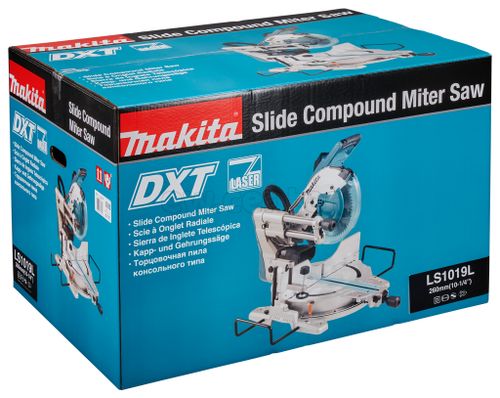 Пила торцовочная MAKITA LS1019L, 1510Вт, 3200об/мин, диск 260х30мм ,рез 91x279мм, 26.1кг