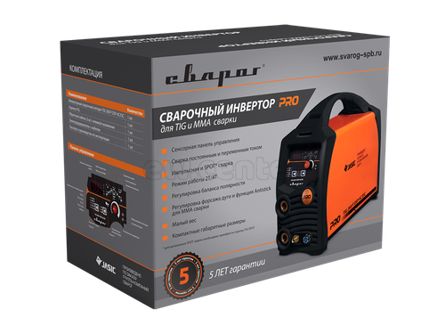 Инвертор сварочный СВАРОГ PRO TIG 200 P DSP AC/DC (E201)