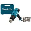 Термопистолет (фен) MAKITA HG6031VK, 1800Вт, 50-600 градусов, 250-500л/мин, 0.7кг чемодан, 4 насадки