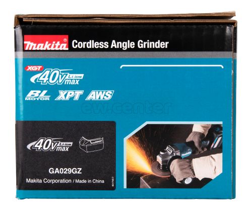 Акк. угловая шлифмашина MAKITA XGT GA029GZ УШМ, 40В, 125 мм, 3000-8500 об/мин, без АКБ и ЗУ