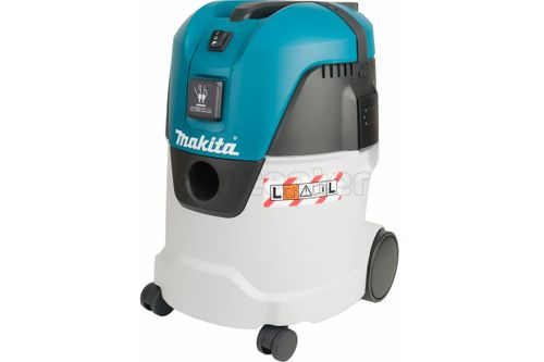 Пылесос строительный MAKITA VC2512L, 1000 Вт, 3600 л/мин, 210 мбар, 25 л, шланг 36 х 3.5 м, 8.0 кг