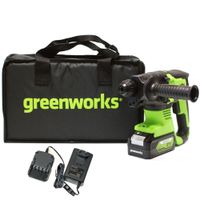 Аккумуляторный перфоратор Greenworks 24В, 2Дж (1xАКБ 4Ач и ЗУ) сумка
