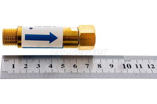 Затвор предохранительный KRASS ЗП-К-20 (кислород) вход резака/горелки М16х1,5/М16х1,5