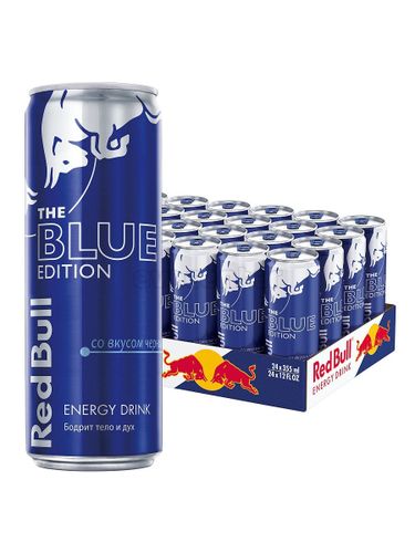 Напиток энергетический Red Bull Blue Edition со вкусом черники 355ml (шт) 24х355ml