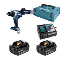 Аккумуляторная бесщеточная дрель-шуруповёрт MAKITA DDF486RTJ, 2х5Ah, 18В, Li-Ion