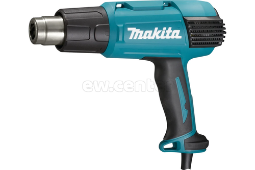 Термопистолет (фен) MAKITA HG6530VK, 2000Вт, 50-650 градусов, 280-550л/мин, 0.72кг кейс, 4 насадки