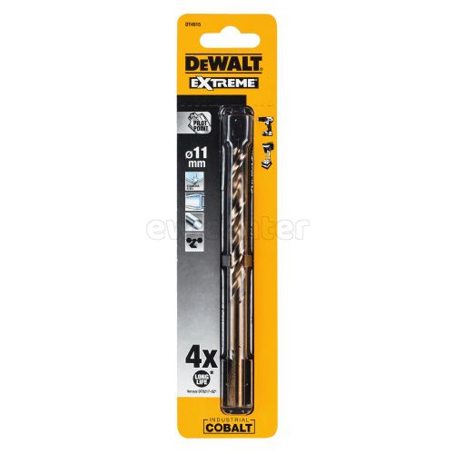 Сверло DEWALT DT4915, по металлу COBALT 5%, 11 x 142 x 91 мм