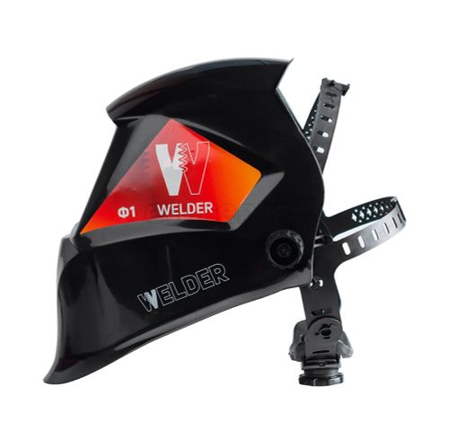 Маска сварочная WELDER PRO Ф1 СБ Хамелеон 90x35 мм, DIN 3/11