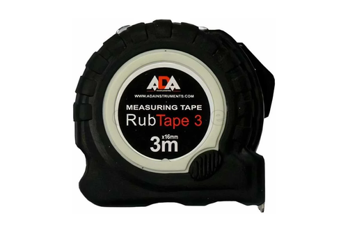 Рулетка ударопрочная ADA Rub Tape 3м сталь с полимерный покрытием ленты с двумя СТОПами