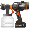 Аккумуляторный бесщёточный краскопульт WORX 20В, без АКБ и ЗУ
