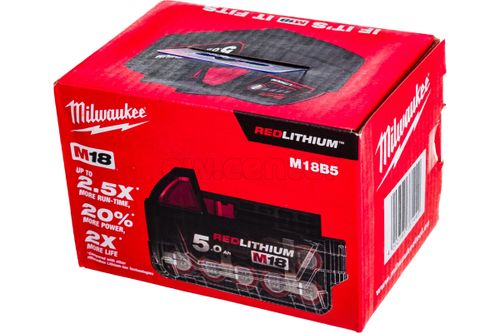 Аккумулятор MILWAUKEE M18 B5 (5Ah Li-Ion)